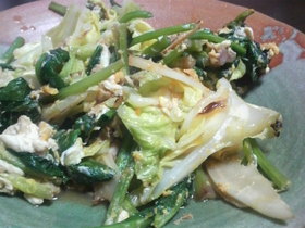 簡単☆余ったもので野菜炒め☆