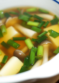 卵豆腐の中華スープ