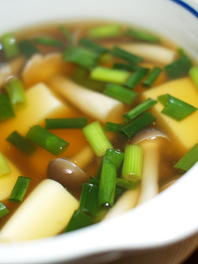 卵豆腐の中華スープ