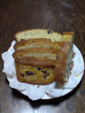 ブランデーフルーツパウンドケーキ