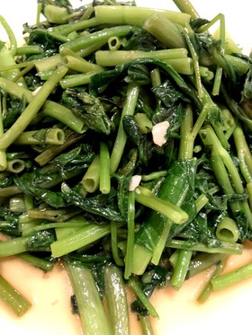 中華料理店風青菜炒め♪空芯菜炒め