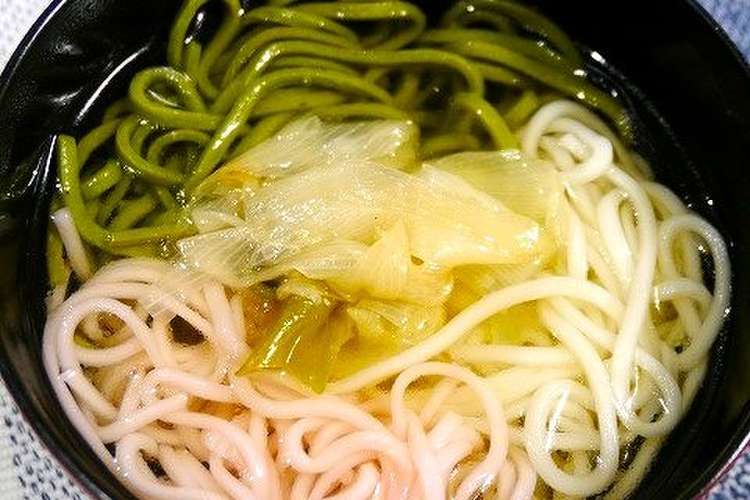 簡単 焼き葱の3色そば レシピ 作り方 By だんどり亭 クックパッド 簡単おいしいみんなのレシピが359万品