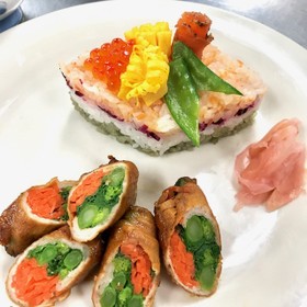菜の花の肉巻き