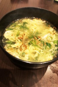 軽量不要の簡単 中華風スープ