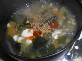 おミソシルがあまったら中華スープに