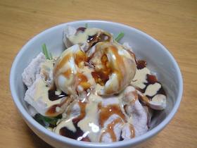 甘辛ピリッ!水菜シャキシャキ!豚しゃぶ丼