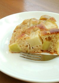 林檎とさつま芋、ライ麦粉入りケーキ