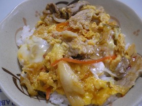 残り物で簡単に丼☆
