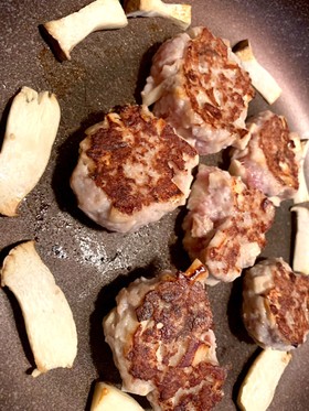 エリンギと豚肉のつくね