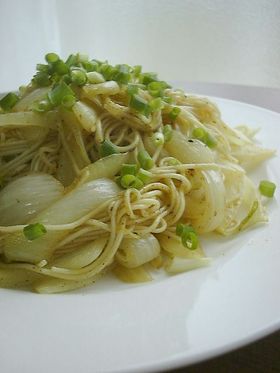 新玉ねぎdeそうめんカレーチャンプルー✿