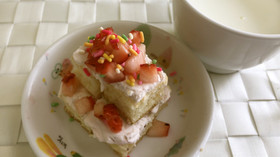 簡単☆可愛い いちごケーキ