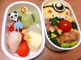 ミニオン3歳遠足弁当