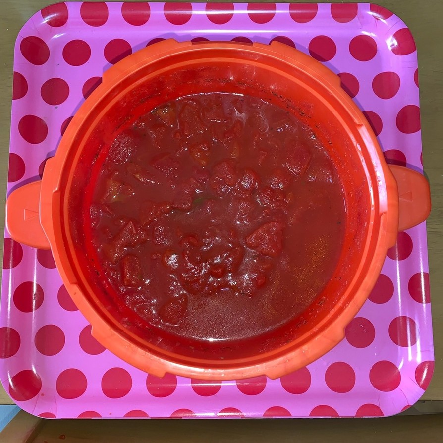電子レンジ圧力鍋で作る基本のトマトソースの画像