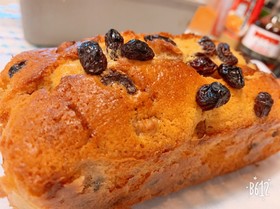 ラムレーズンと胡桃パウンドケーキ♡簡単