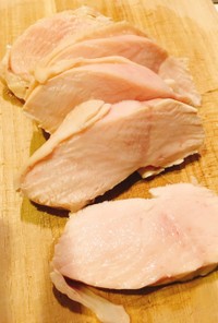 鶏むね肉の茹で方しっとり放置で簡単レシピ
