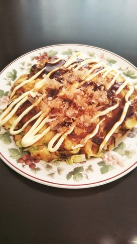 地中海式#余った材料DEお好み焼き