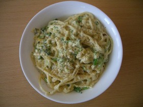 ブルーチーズのカルボ風クリームパスタ
