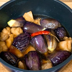なすと鶏肉のさっぱり煮