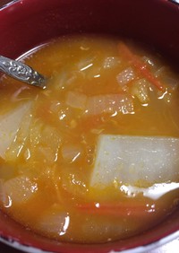 大根のラッサム風スープ