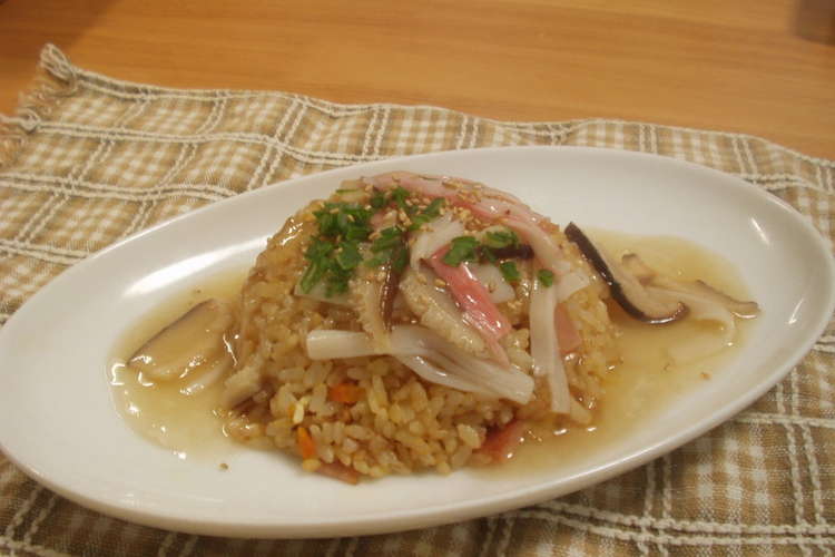 おしゃれに変身 あんかけかにチャーハン レシピ 作り方 By Mikiティ クックパッド 簡単おいしいみんなのレシピが366万品