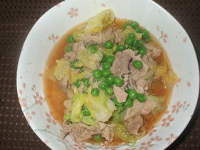 春キャベツと豚肉のさっと煮