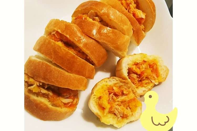 離乳食後期 ツナトマカボチャサンドイッチ レシピ 作り方 By Toshimasu クックパッド 簡単おいしいみんなのレシピが360万品