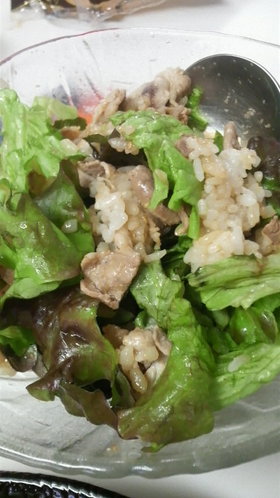 サニーとトンのシャッキリ春な丼♪♪