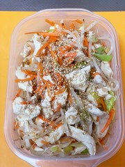レンジのみ★蒸し鶏の中華サラダの写真