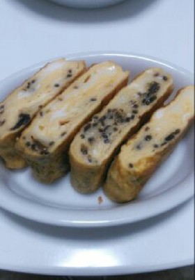 味付け不要☆塩昆布チーズの卵焼き