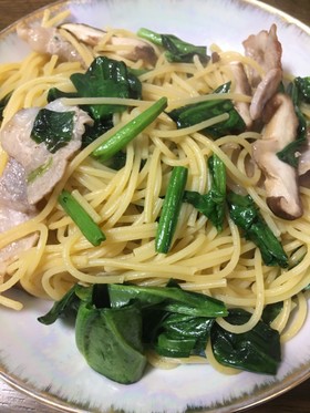 超簡単 豚肉ほうれん草の和風パスタ