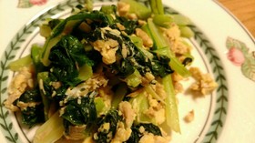 簡単のち美味しい☆ターサイとツナと卵