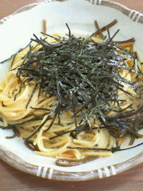 塩こんぶ☆お茶づけパスタ