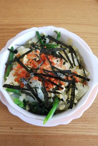 白菜と豆腐の和風グラタン