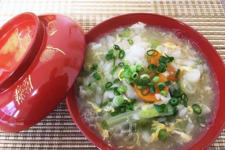 あったまる 野菜たっぷり雑炊 レシピ 作り方 By Gaspapa クックパッド 簡単おいしいみんなのレシピが360万品