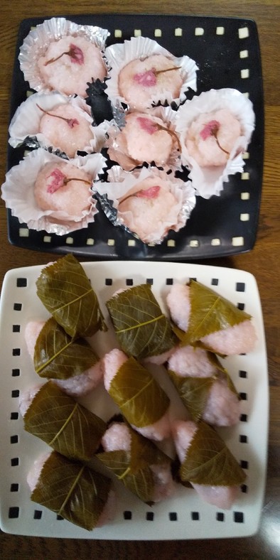 簡単炊飯器で美味しい桜餅の写真