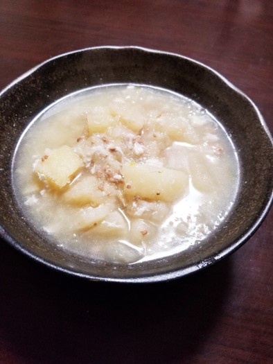 豚ひき肉と大根の白身スープの写真
