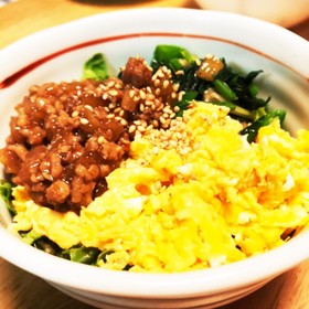 わたしんちの三色丼♡大根で旨みUP