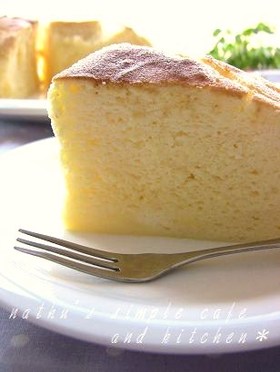 シュワホロ♫優しい半熟スフレチーズケーキ