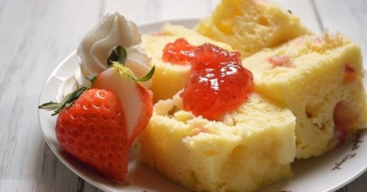 レンジで4分 いちごの蒸しパン レシピ 作り方 By すいーつだんし クックパッド