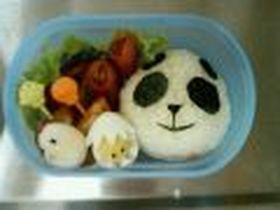 簡単 パンダ弁当