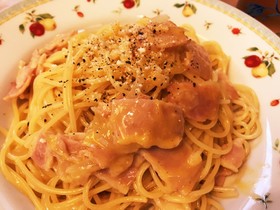 牛乳、生クリーム不使用 カルボナーラ