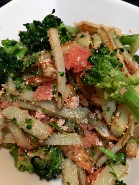 明太ポテトでおいしい!簡単おつまみ