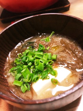 ミネラルたっぷりもずくの味噌汁