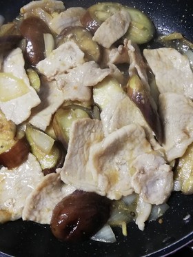 茄子と豚肉の味噌炒め