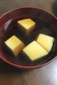 卵豆腐のお吸い物