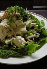 豆腐とツナのボリュームサラダ