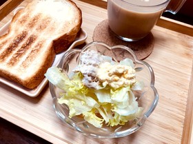ツナ卵マヨ☆レタスサラダ
