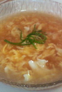 くず粉の中華スープ