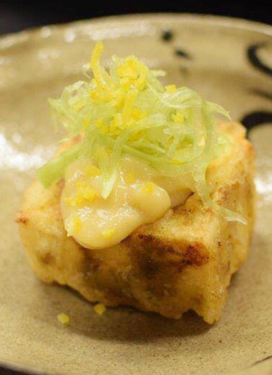 牡蠣の葛豆腐の写真