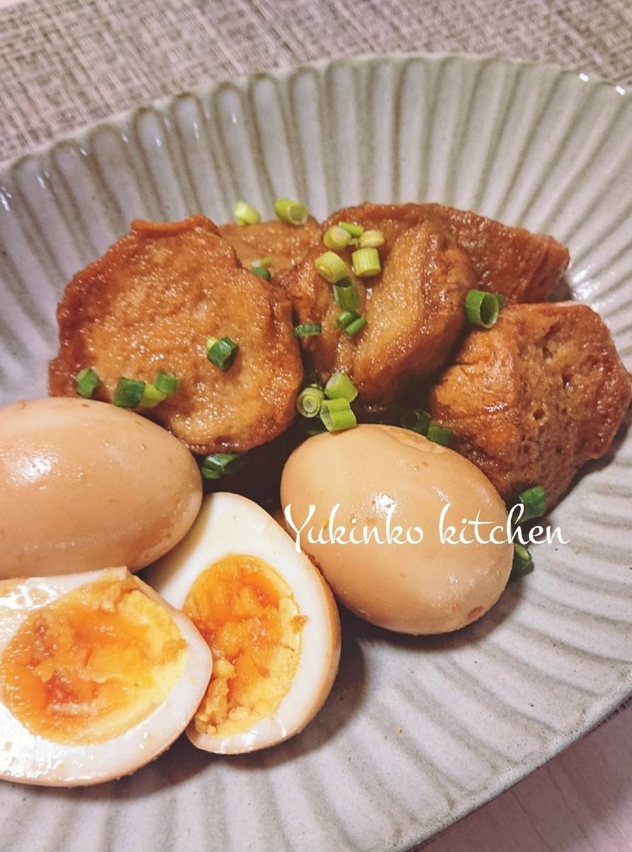 角煮味で☆ジューシー仙台麩と煮卵の画像